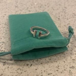 Tiffany T Ring AG925 Size 6